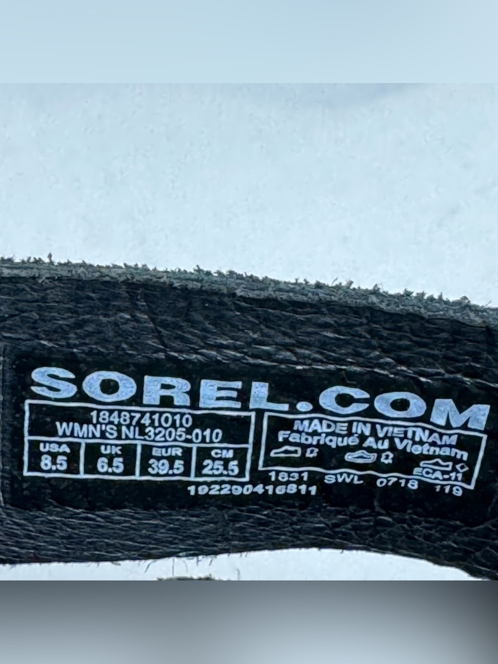 Sorel Women's Black Woven Leather Slide Sandals Flip Flops Size 8.5 NL3205-010 - Picture 8 of 8